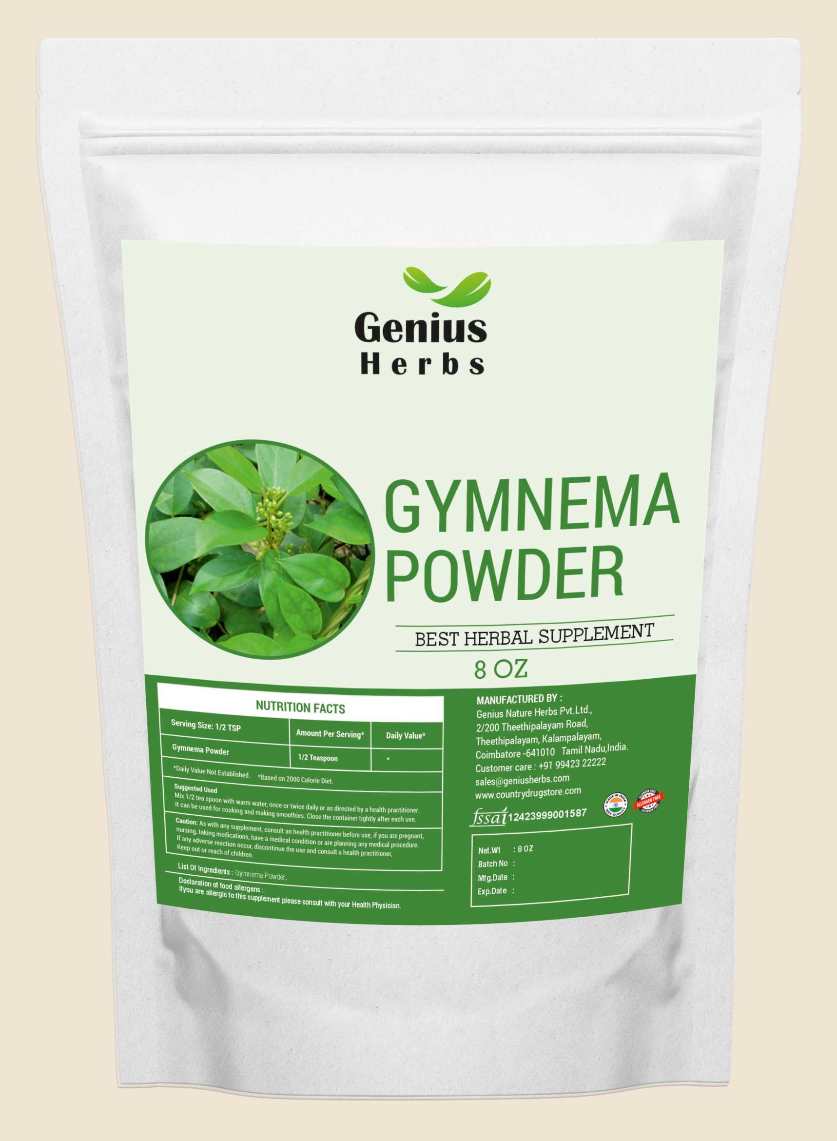 Gymnema Leaf Powder Wholesale Manufacturer & Supplier in India